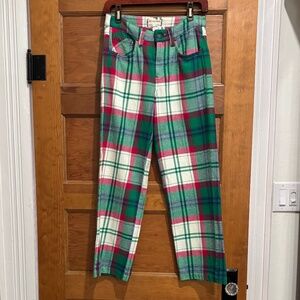 FREE PEOPLE PLAID PANTS